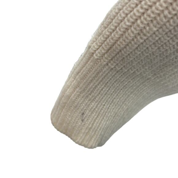 Equipment White Cream Cotton Knit Cashmere Pullover Sweater - Picture 8 of 11